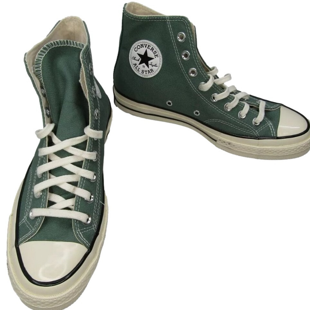 NEW CONVERSE Unisex Adult Chuck Taylor 70 HiTop Sneaker Green White W 9.5 M 7.5